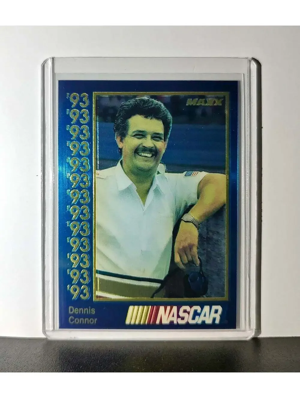 Dennis Connor 1993 Maxx Premier Plus Racing #160 NASCAR Card Aroneck Racing